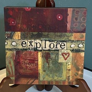 Kelly Rae Roberts Collection "Explore" Wall Art 6X6”